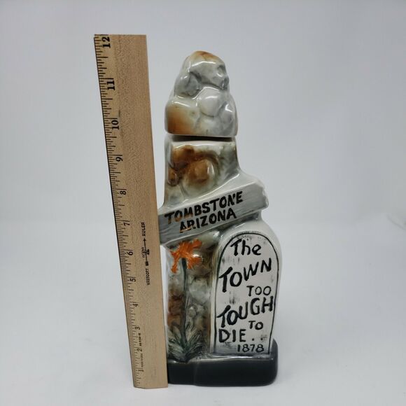 Tombstone Arizona Jim Beam Decanter The Town Too Tough To Die 1878 Vintage 1970 - Picture 12 of 12